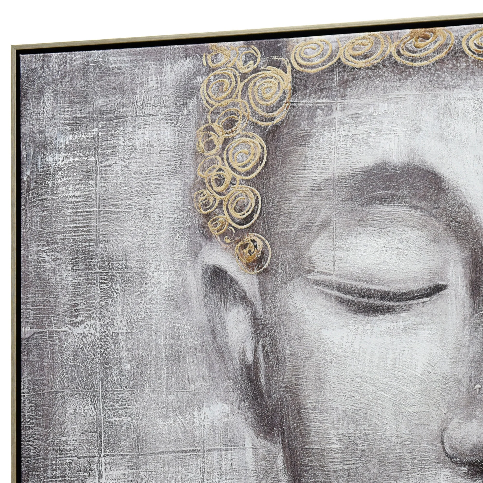 120X80cm Ethereal Enlightenment Champagne Framed Canvas Wall Art - Image 10