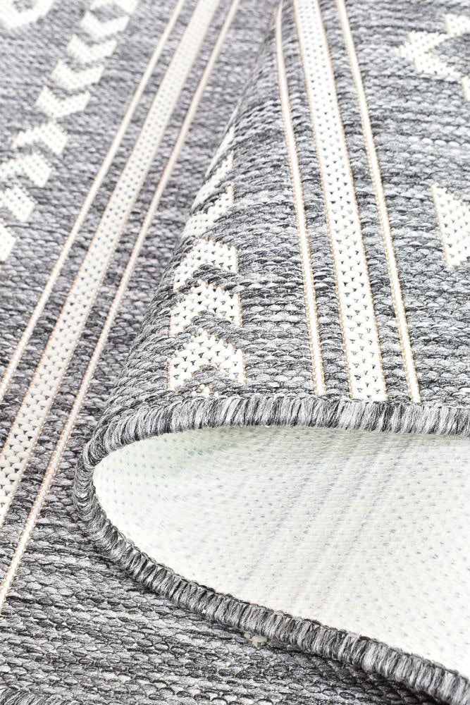 Alaska Grey Cream Rug 3333-GU6E - Image 3