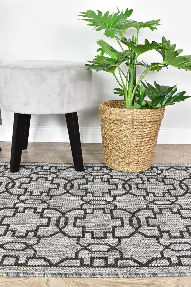 long-island Runner Grey Black Rug 208-DM9E - Image 7
