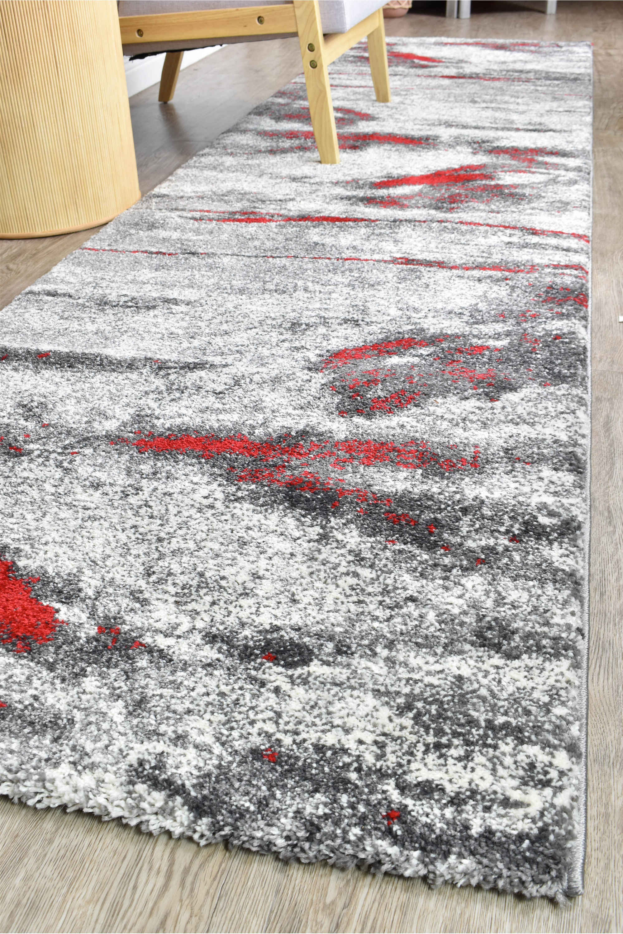 Dahlia 176 Grey Red Rug - Image 13