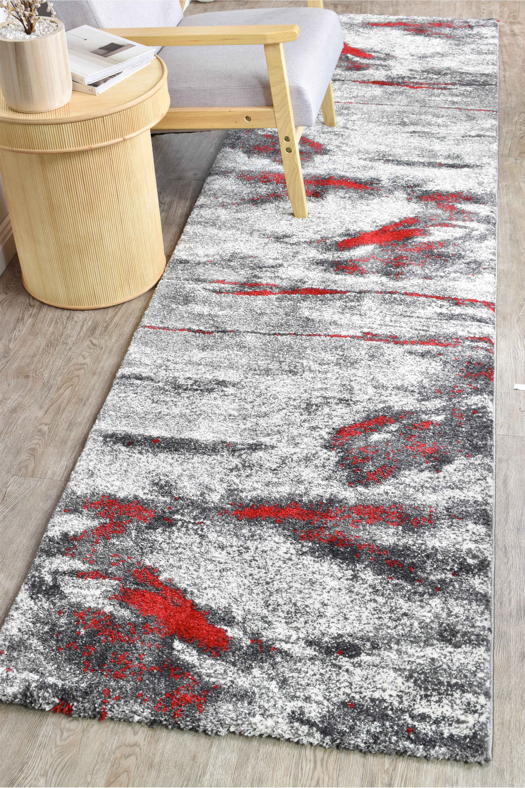 Dahlia 176 Grey Red Rug - Image 19