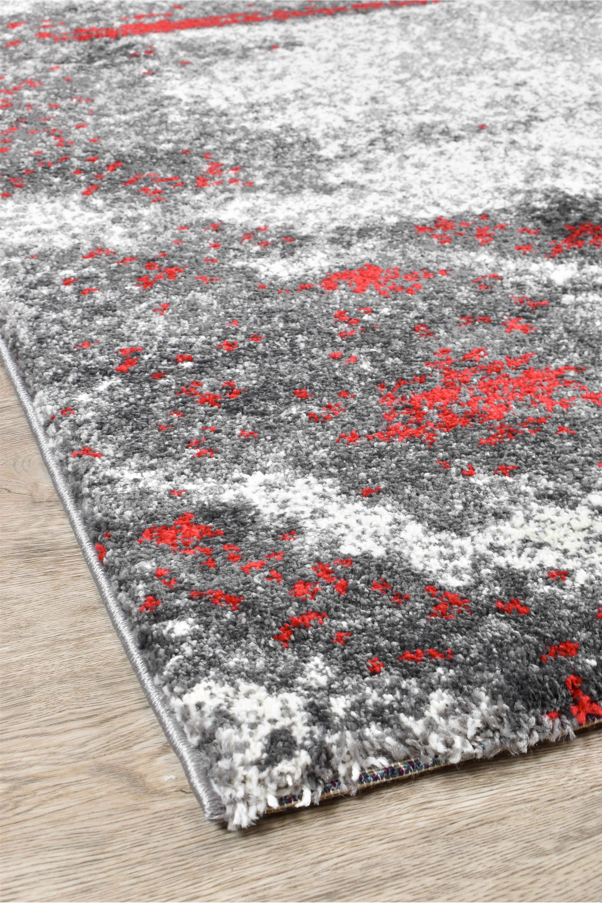 Dahlia 176 Grey Red Rug - Image 2