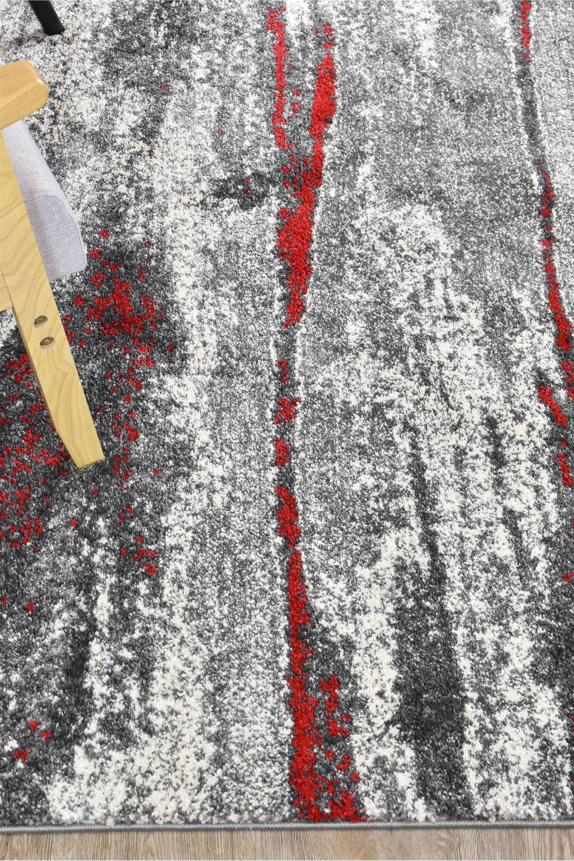 Dahlia 176 Grey Red Rug - Image 8