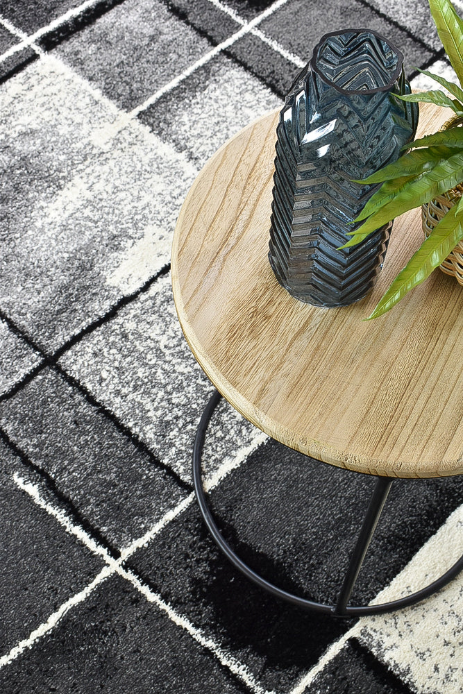 Millard 297 Dark Grey Black Rug - Image 6