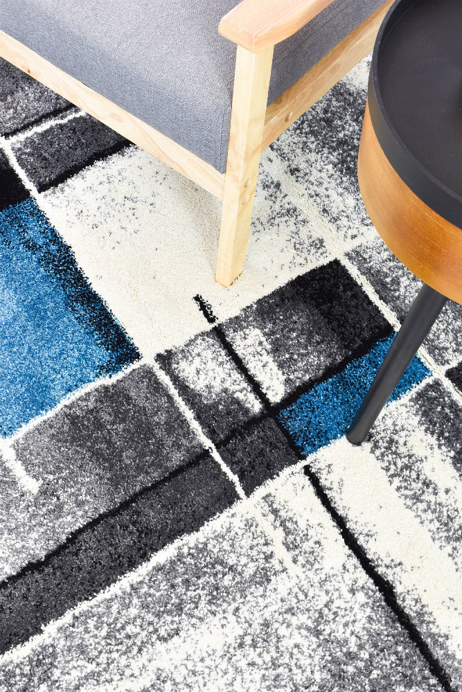 Dahlia 297 Dark Grey Turquoise Rug - Image 6