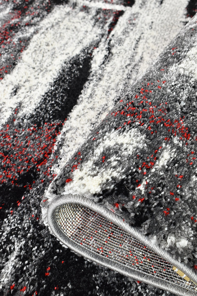 Millard 347 Light Grey Red Rug - Image 14