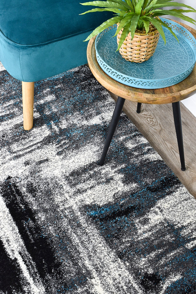 Millard 347 Light Grey Turquoise Runner - Image 4