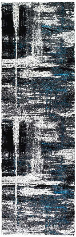 Millard 347 Light Grey Turquoise Runner - Image 8