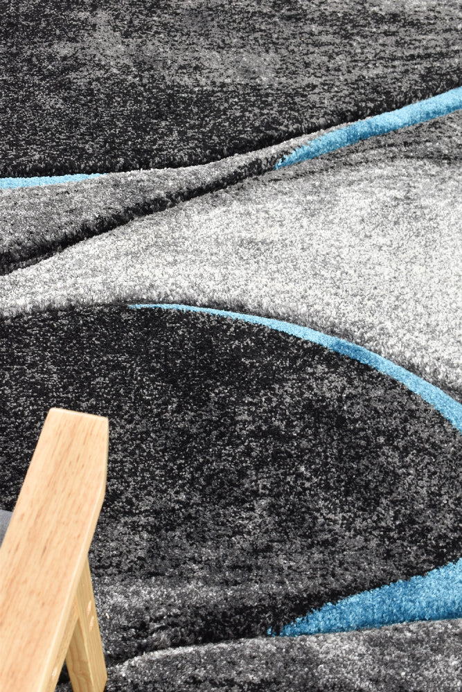 Dahlia 37 Dark Grey Turquoise - Image 5