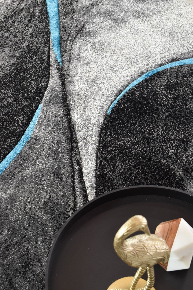 Dahlia 37 Dark Grey Turquoise - Image 7