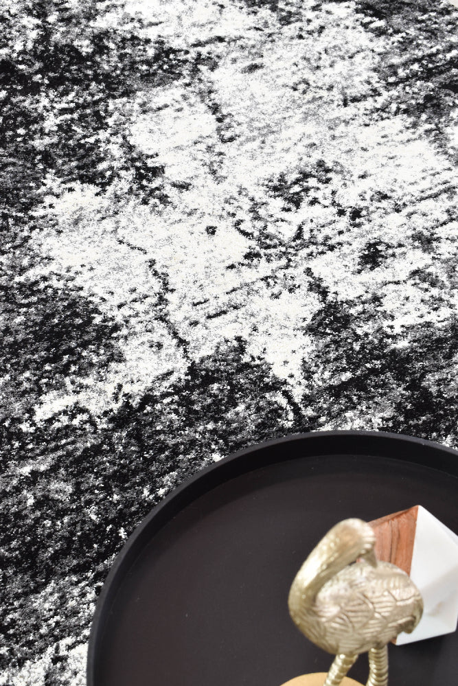 Dahlia 651 Black White Rug - Image 5