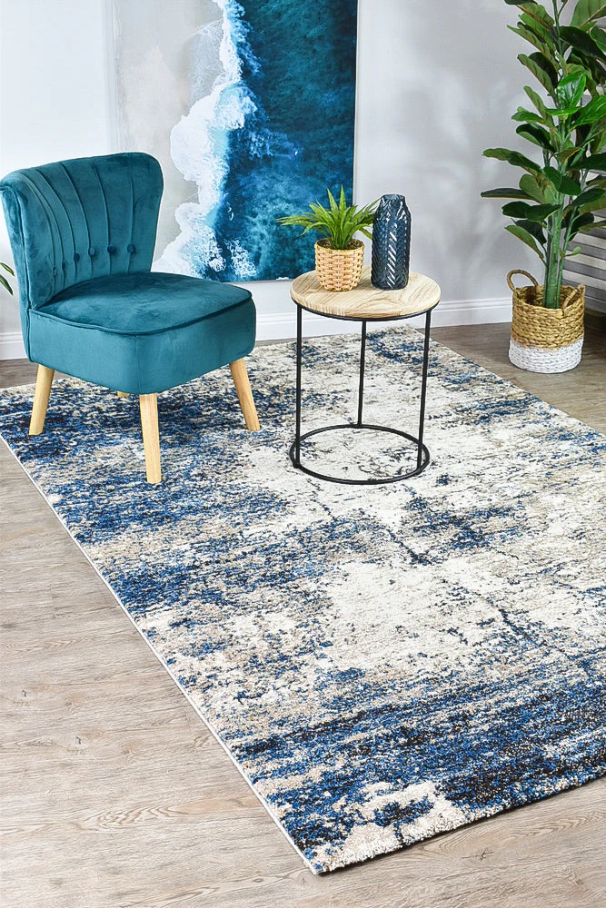 Millard 651 White Blue Rug - Image 2