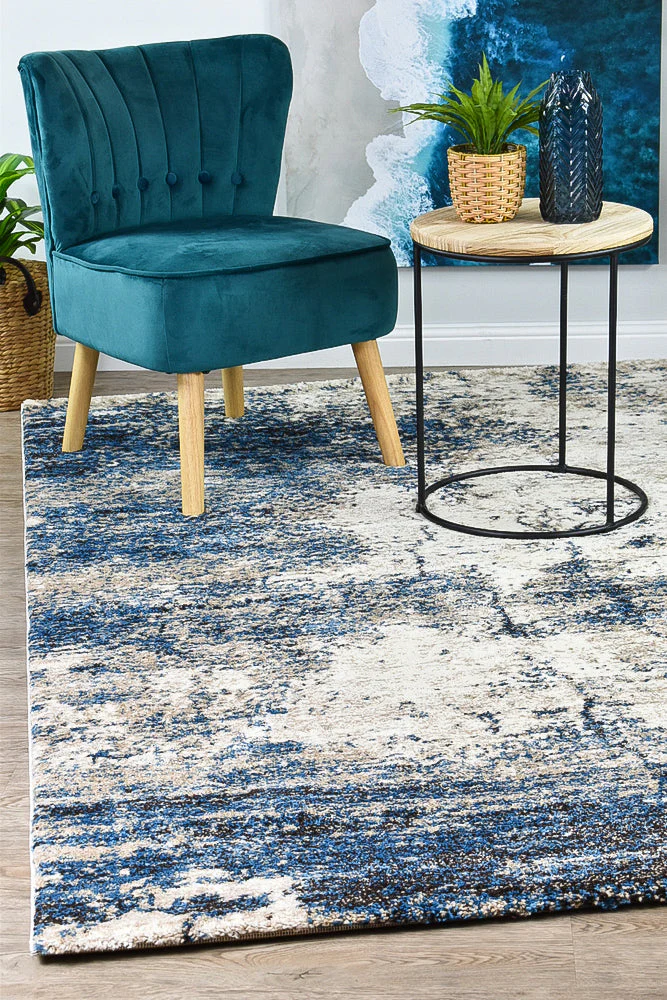 Millard 651 White Blue Rug - Image 9