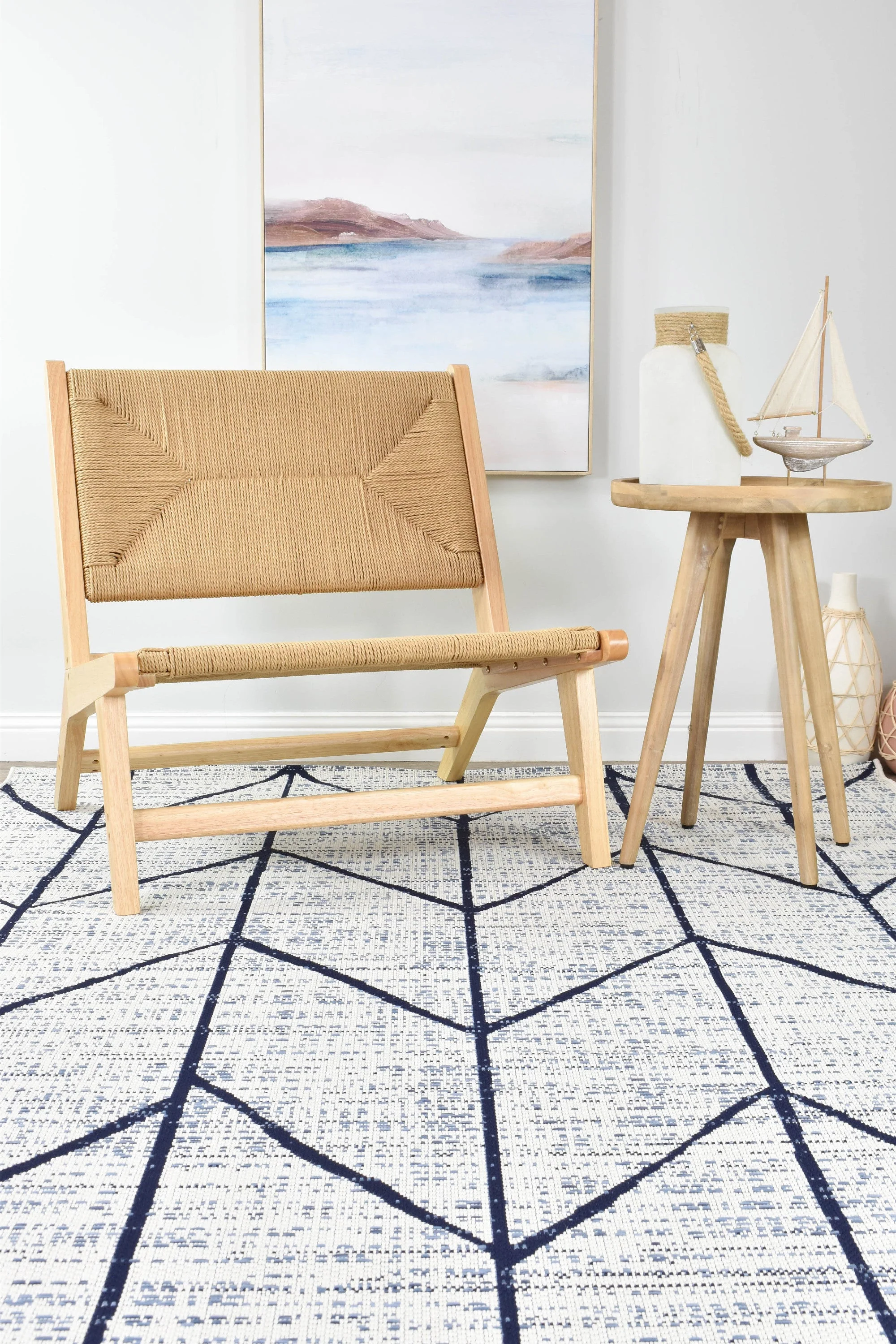 Iris Cream Blue Rug 47274-306 - Image 8