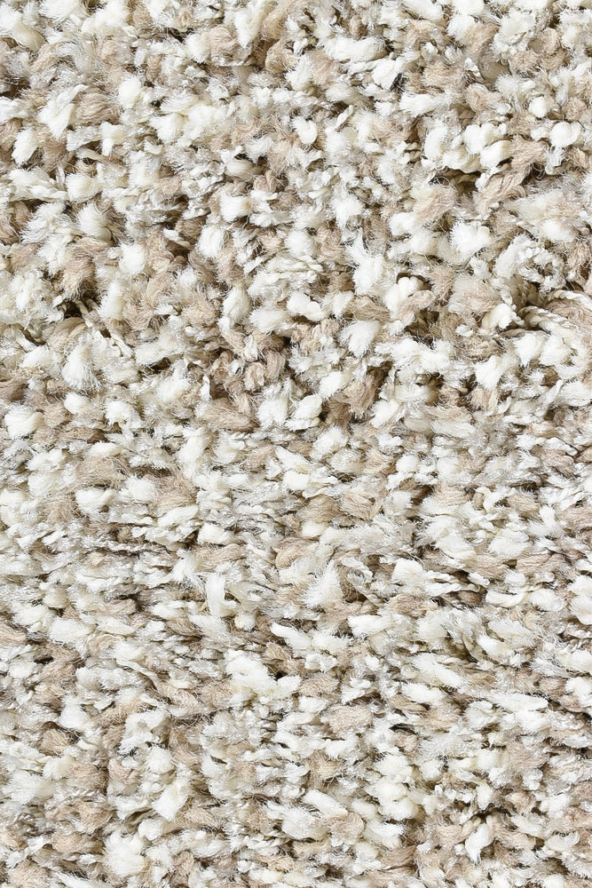 Plain Portland Shaggy Rug Beige 2211 - Image 4