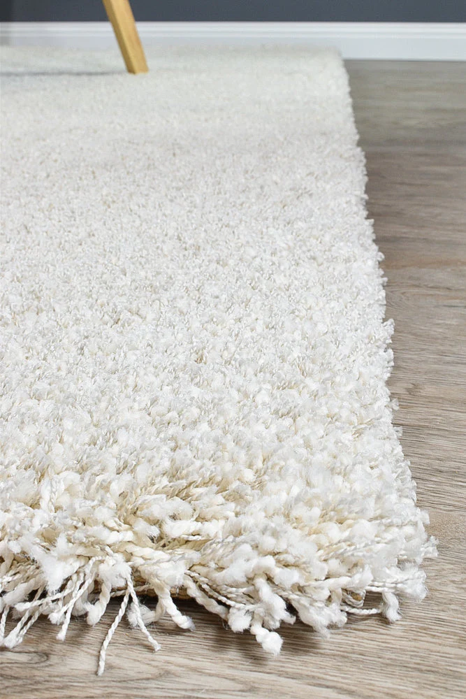 Plain Portland Shaggy Rug Natural 6926 - Image 3