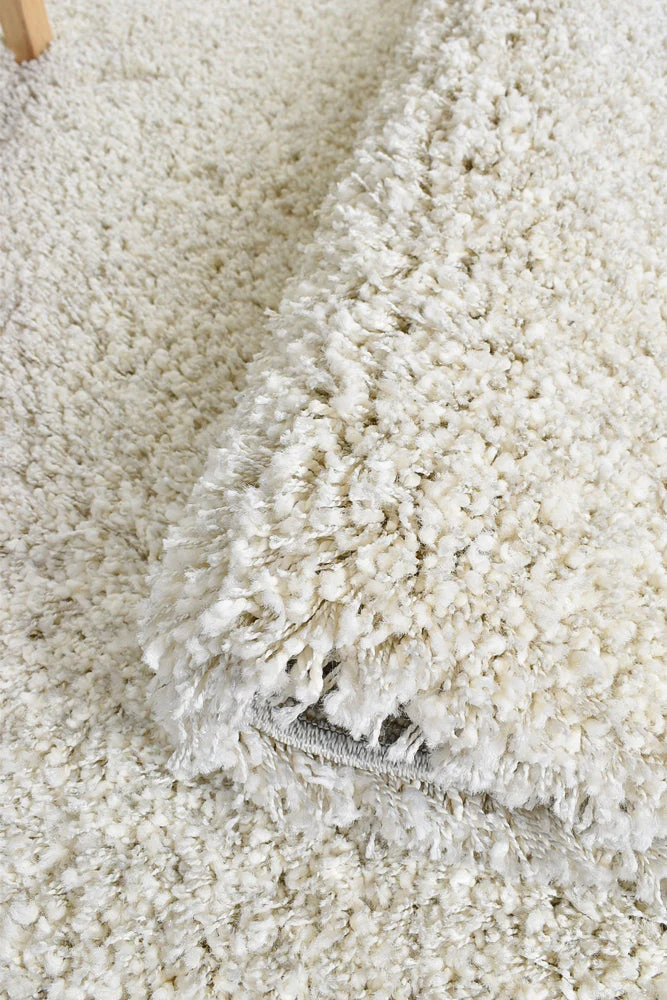 Plain Portland Shaggy Rug Natural 6926 - Image 5