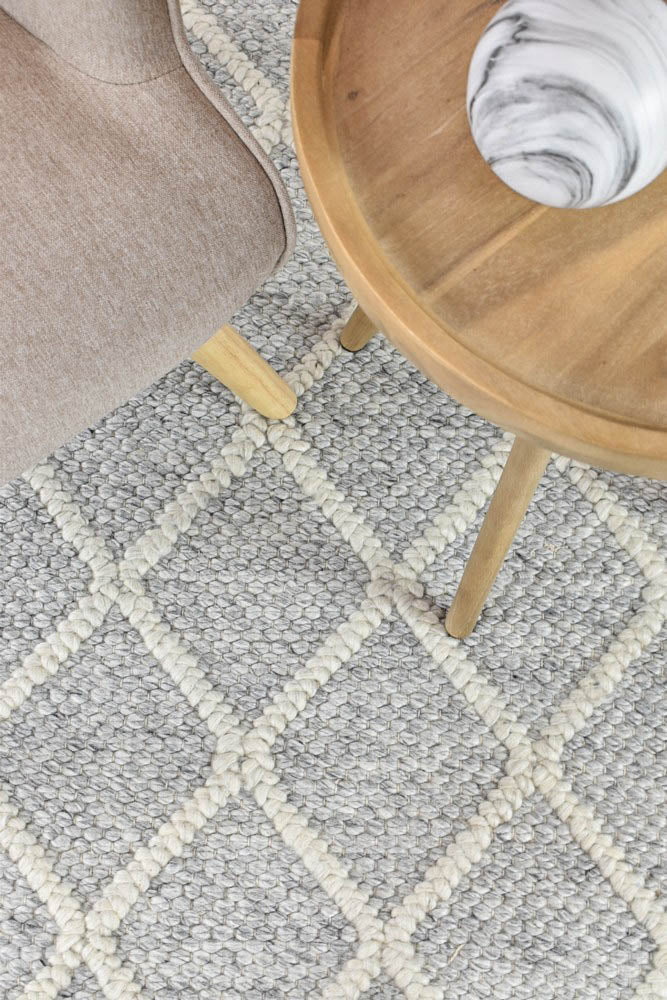 Lyon Wool Grey Rug - Image 9