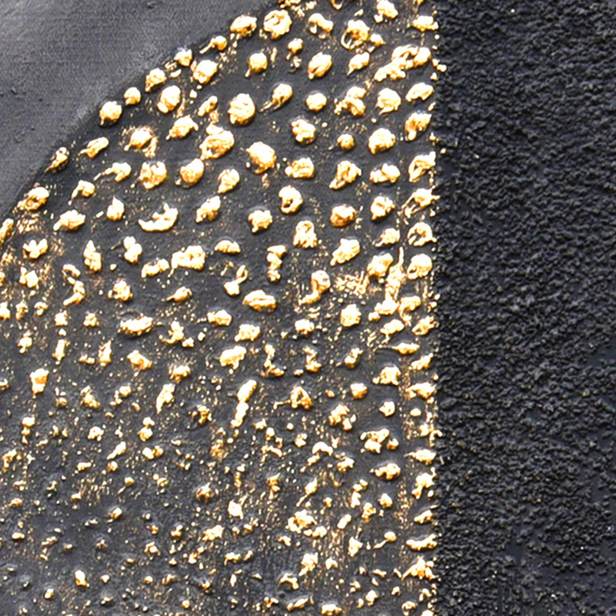60X90cm Golden Dichotomy Gold Framed Hand Painted Canvas Wall Art - Image 8