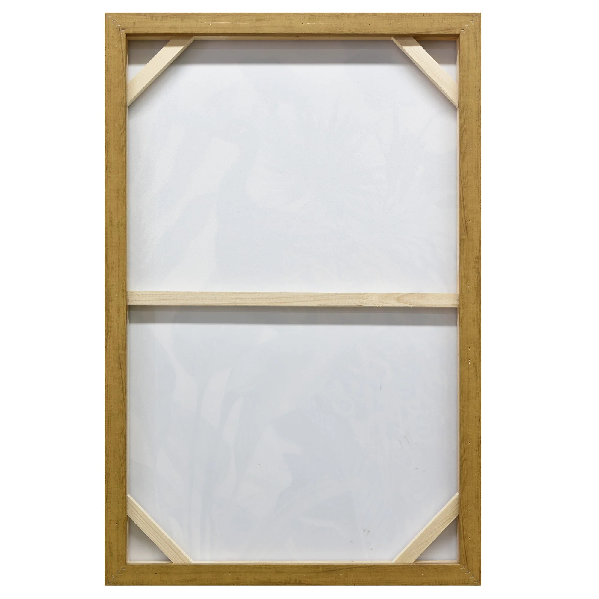 60X90cm Golden Plume Dark Wood Framed Canvas Wall Art - Image 4