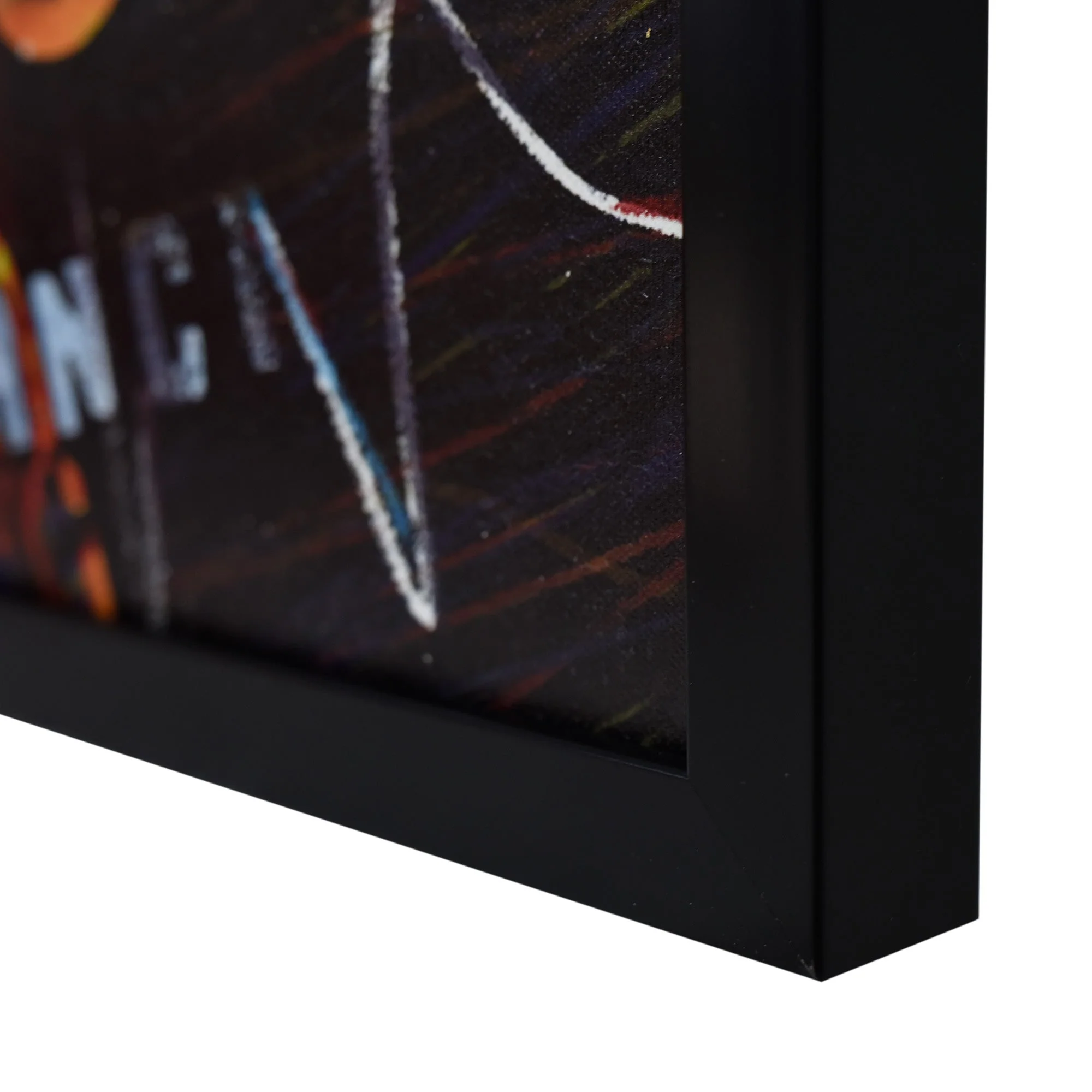 60X90cm Neon Serenade Black Framed Hand Painted LED Wall Art - Image 10