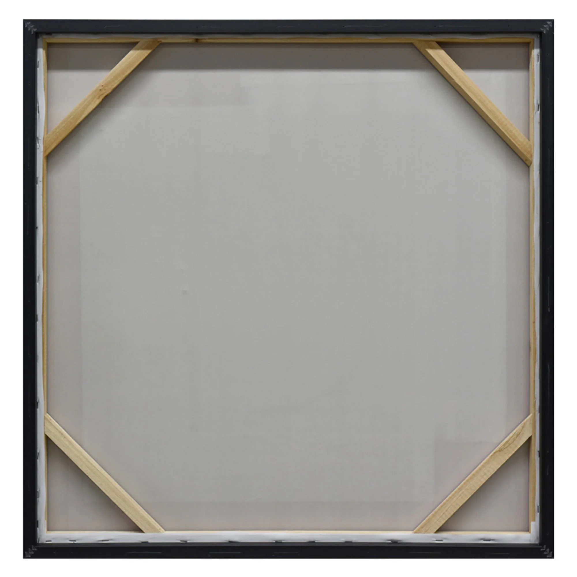 80X80cm Panorama Dimensions Black Framed Hand Painted Canvas 3D Wall Art - Image 4