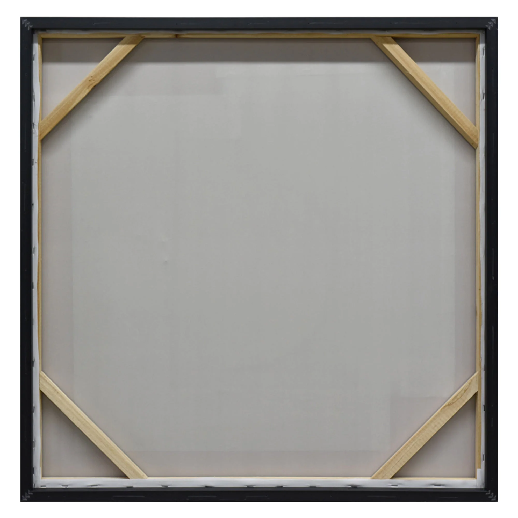 80X80cm Panorama Dimensions II Black Framed Hand Painted Canvas 3D Wall Art - Image 5