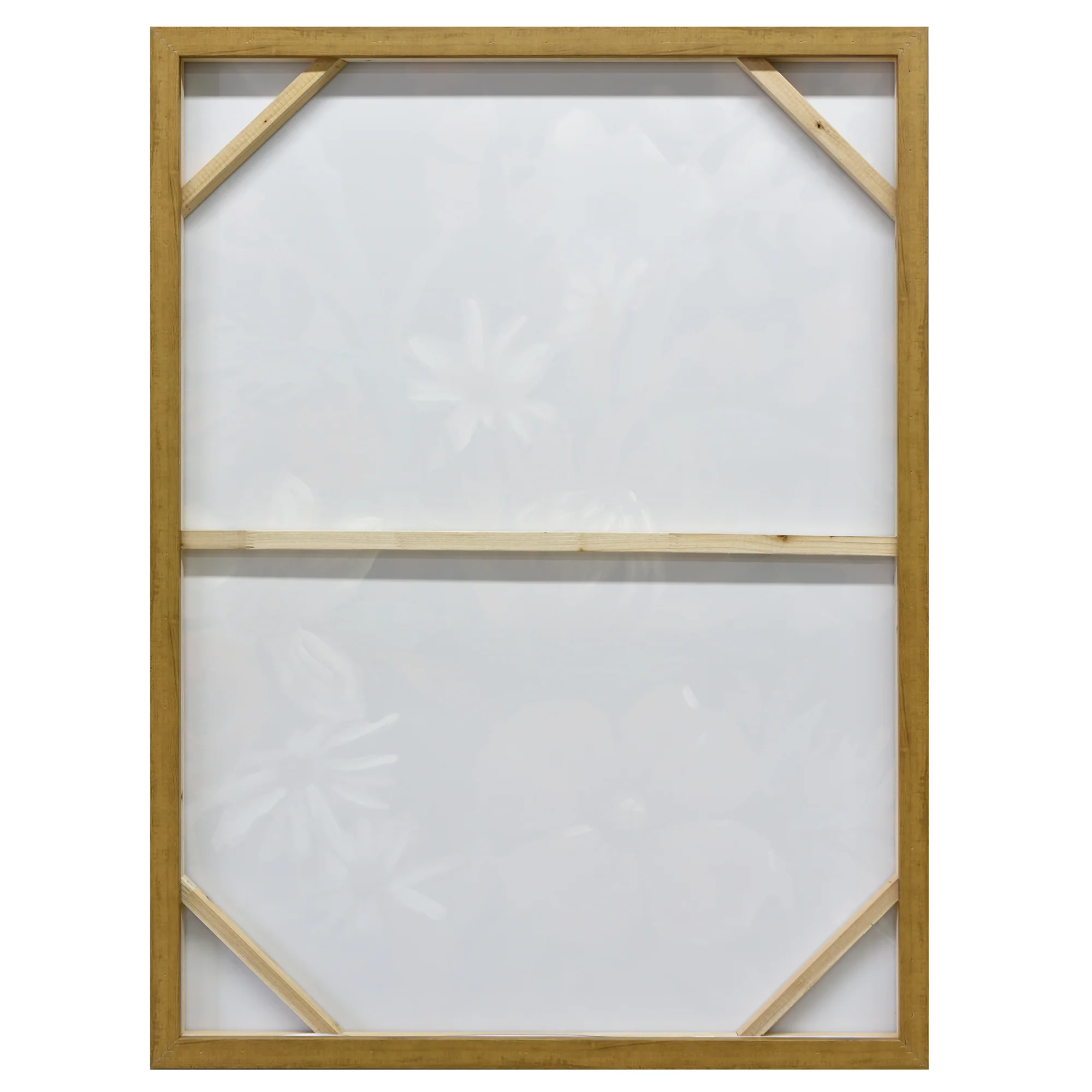 90X120cm Austral Flora Dark Wood Framed Canvas Wall Art - Image 4