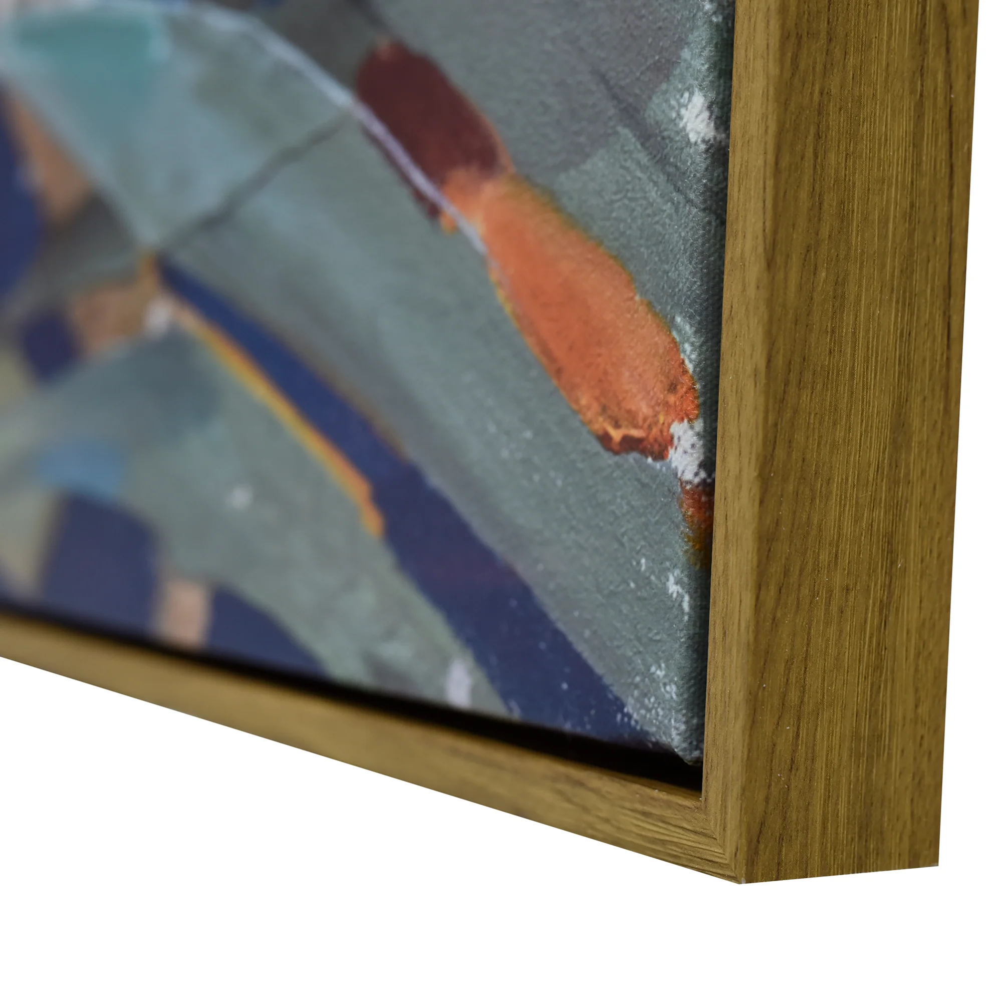 90X120cm Austral Flora Dark Wood Framed Canvas Wall Art - Image 7