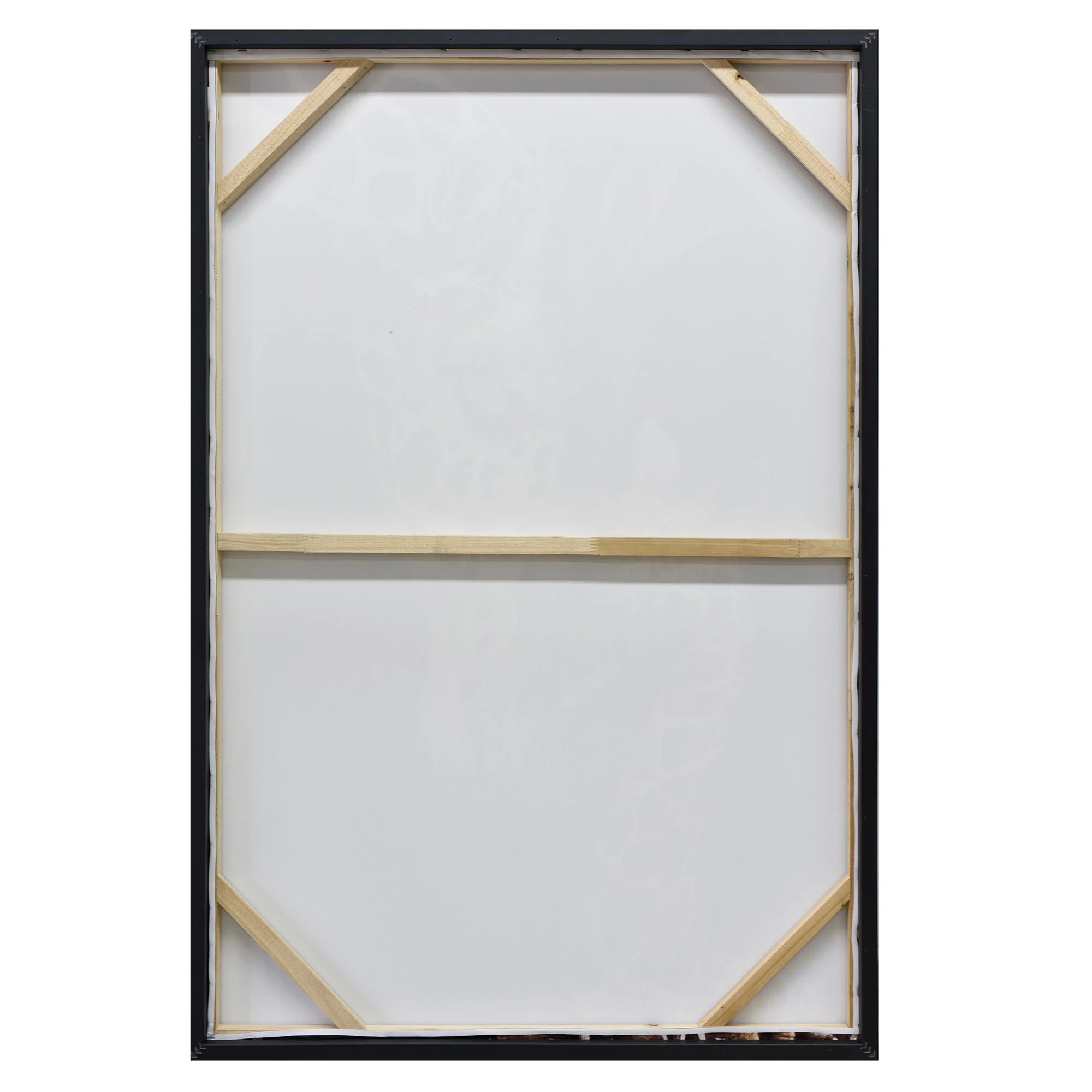 90X120cm Vibes of Vellichor Black Framed Hand Painted Canvas Wall Art - Image 4