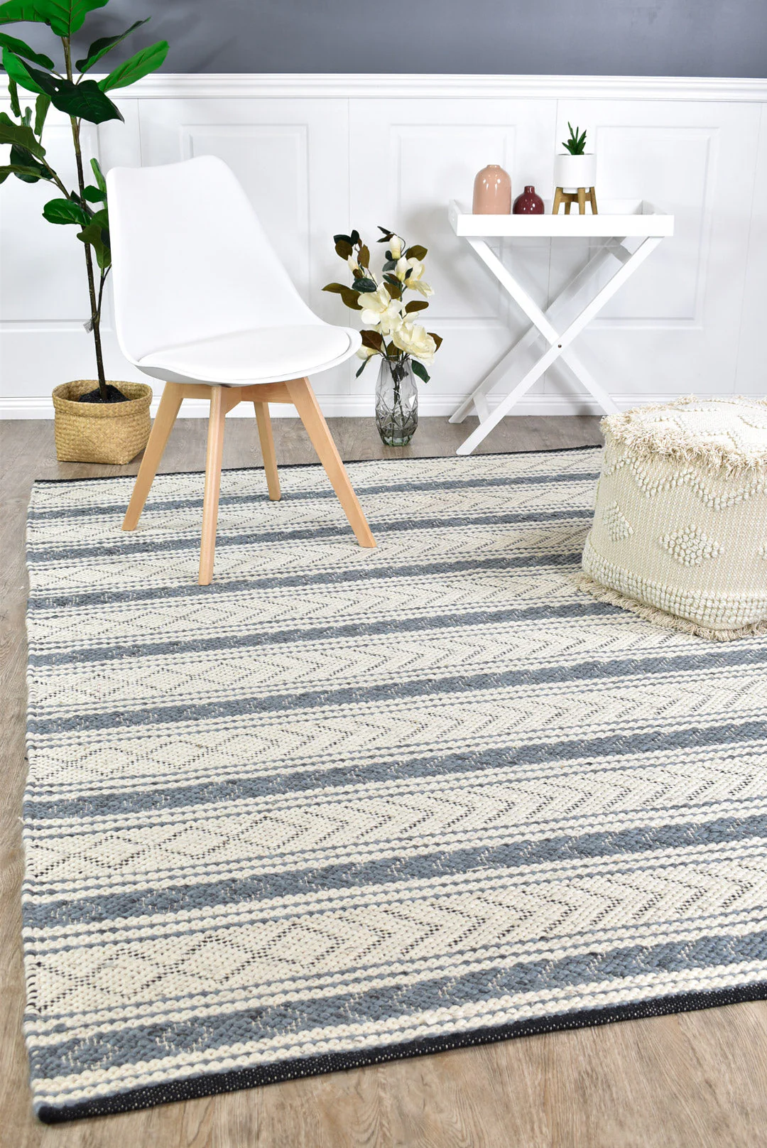 Alicia Wool Grey Rug - Image 7