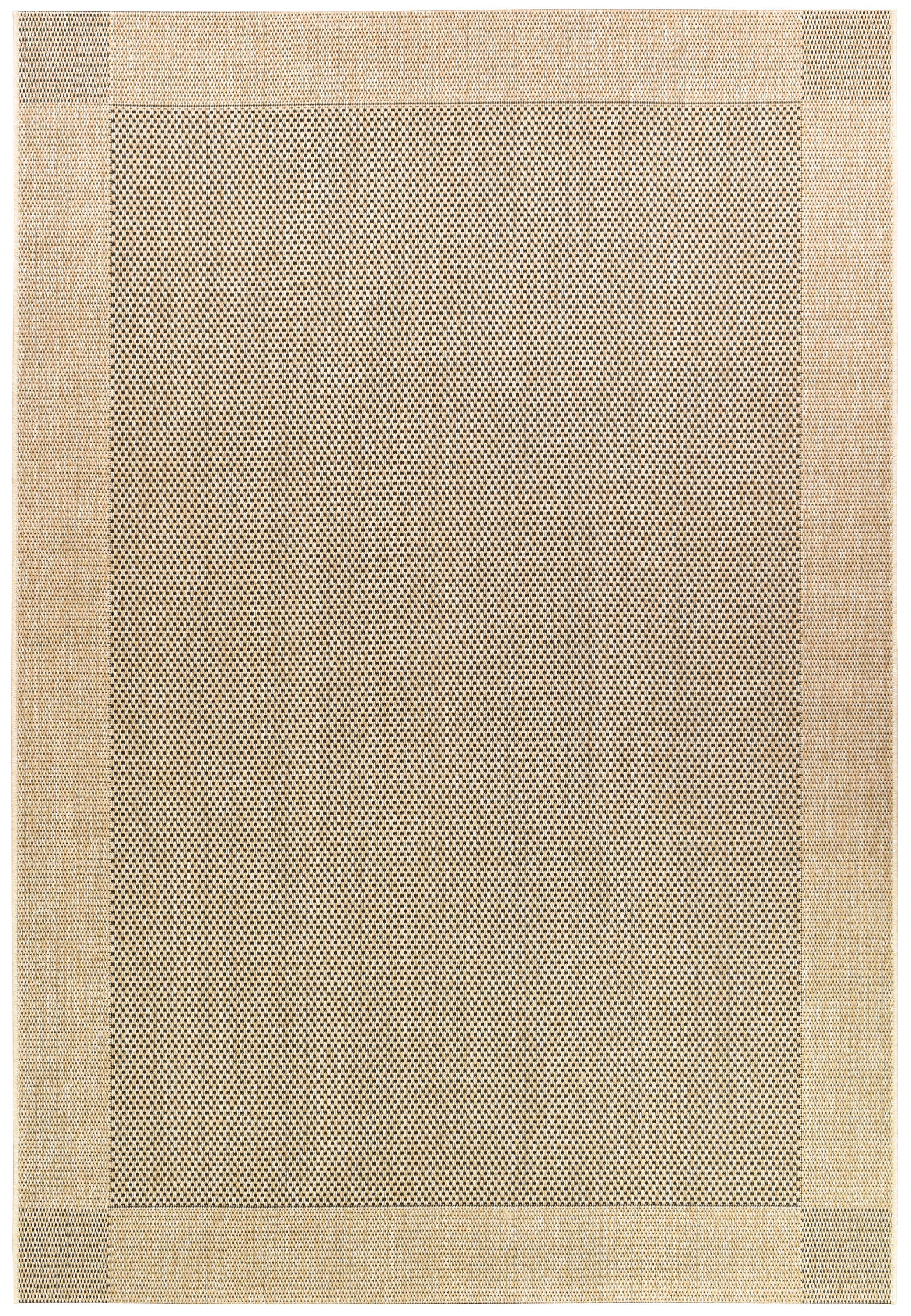 Outdoor Sisal Sand Black Rug 3900-820 - Image 2
