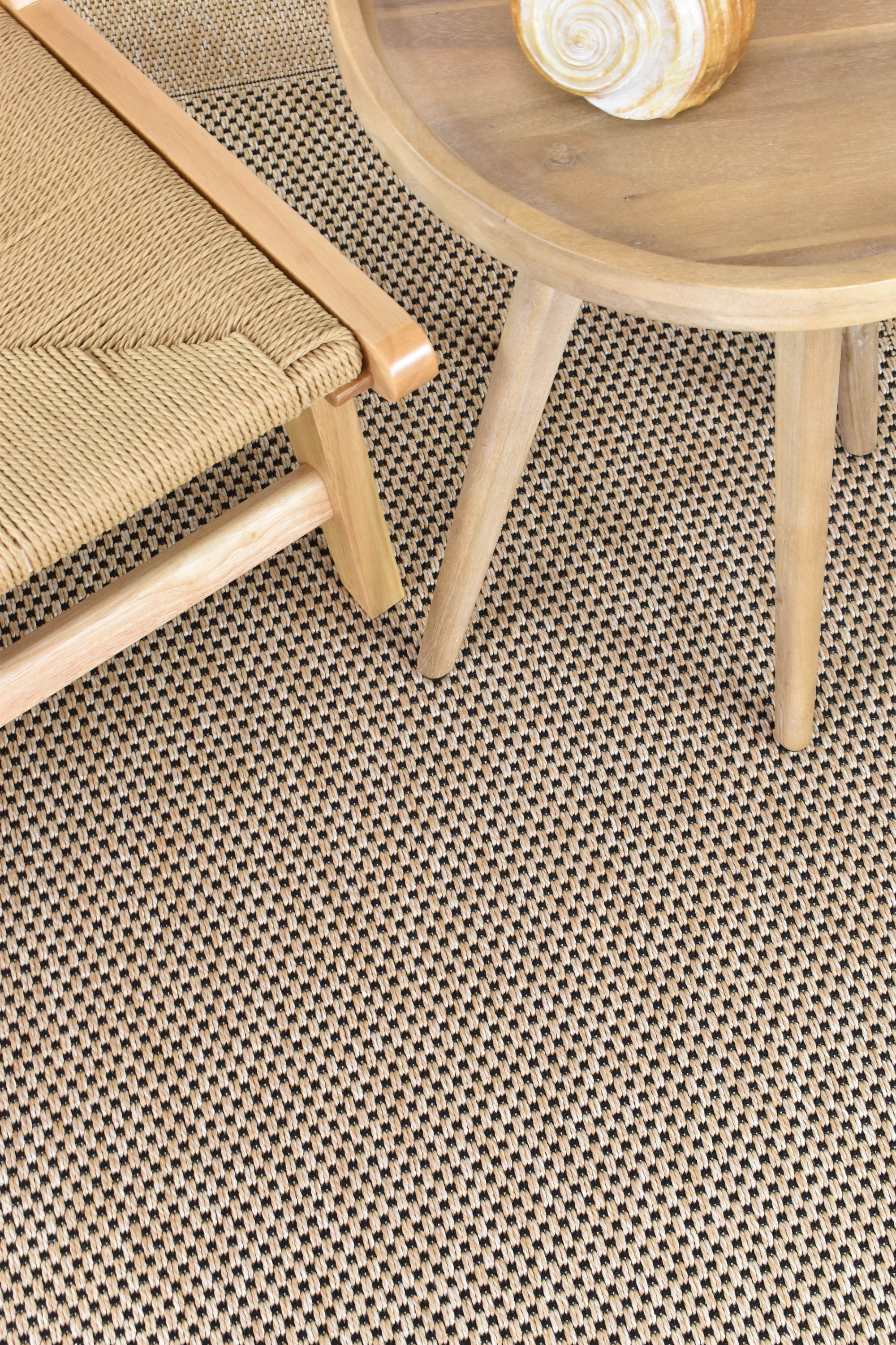 Outdoor Sisal Sand Black Rug 3900-820 - Image 6