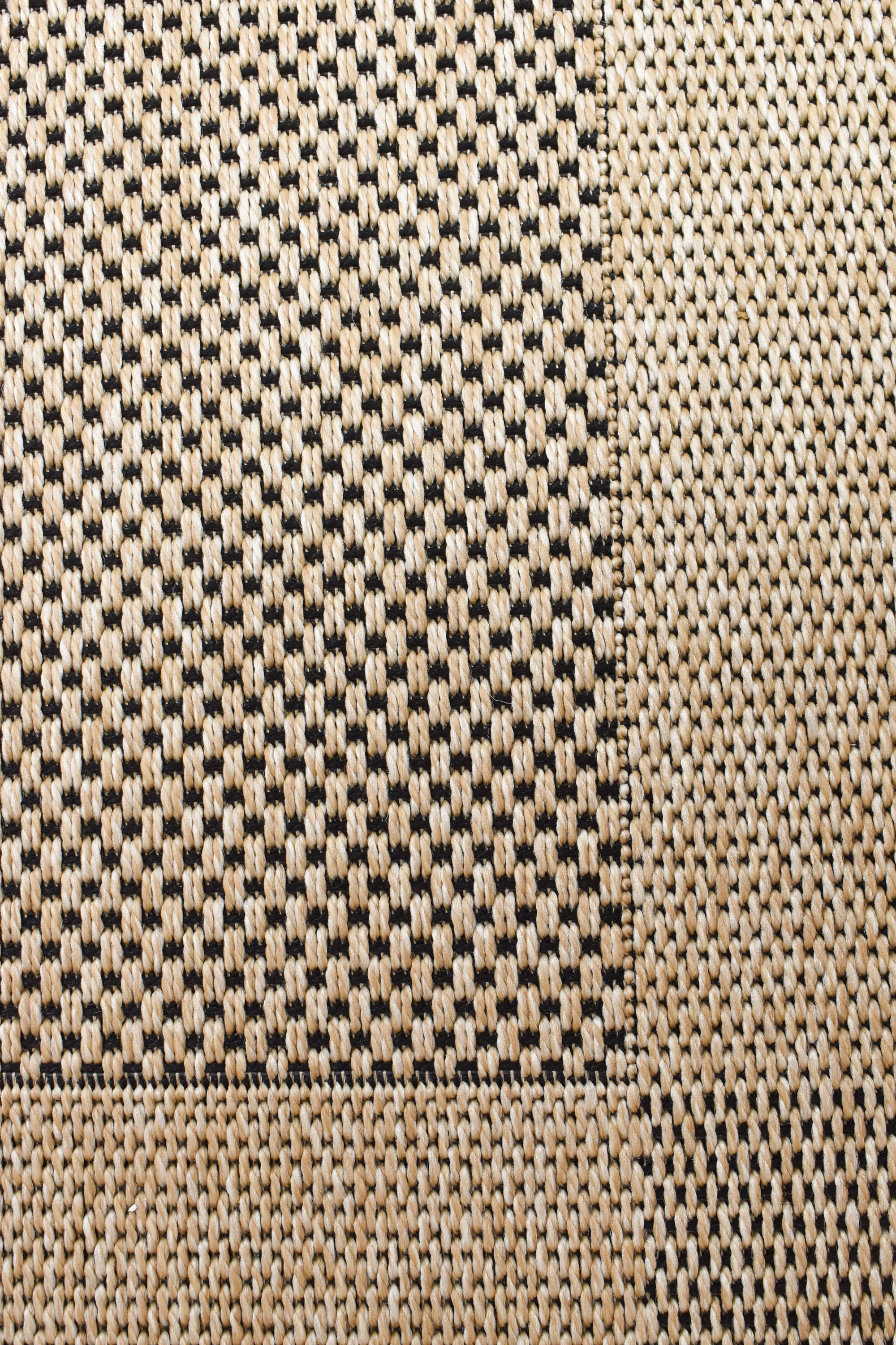 Outdoor Sisal Sand Black Rug 3900-820 - Image 7
