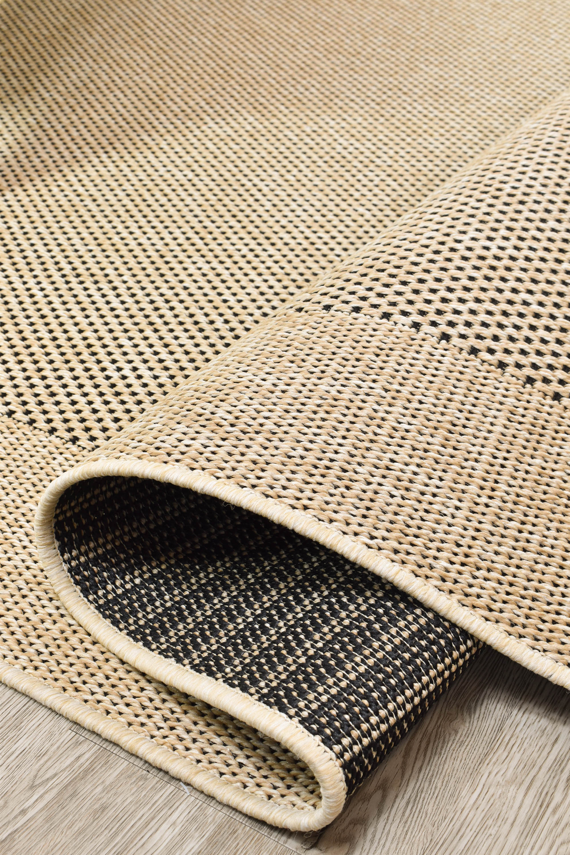 Outdoor Sisal Sand Black Rug 3900-820 - Image 8