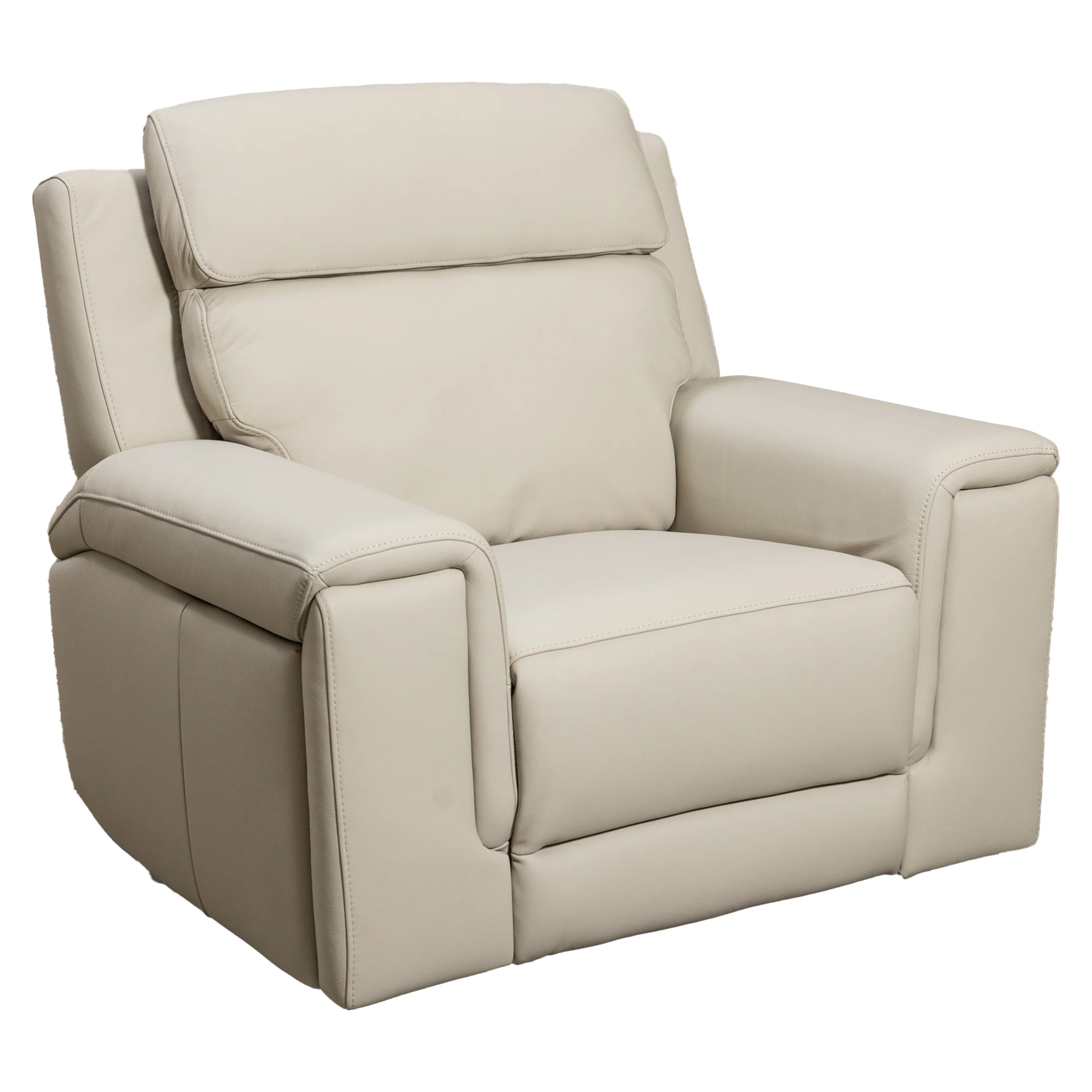 Aquila Electric Recliner Leather Lounge Suite - Image 11