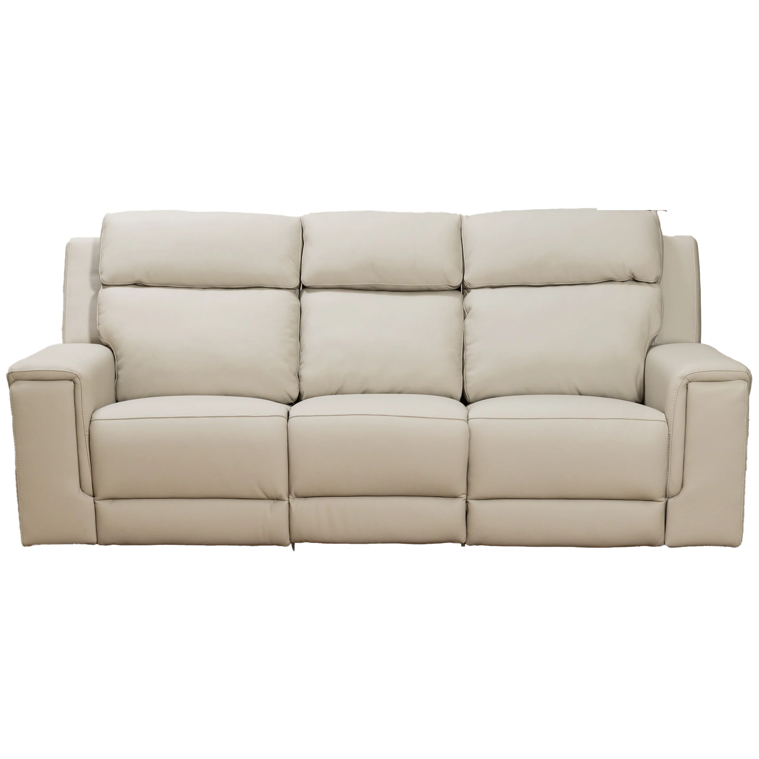 Aquila Electric Recliner Leather Lounge Suite - Image 17