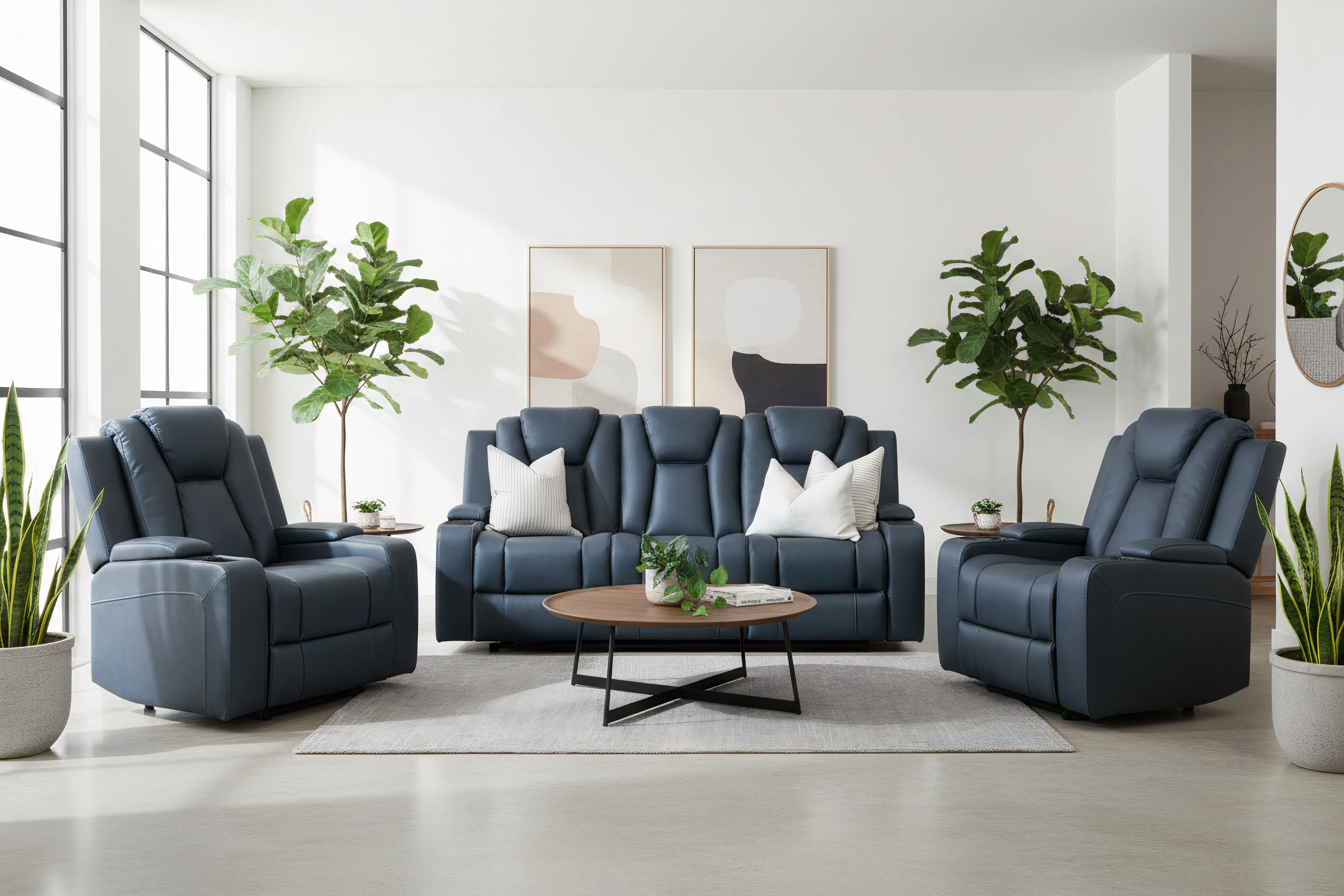 Arena Fabric Electric Recliner Lounge - Image 2