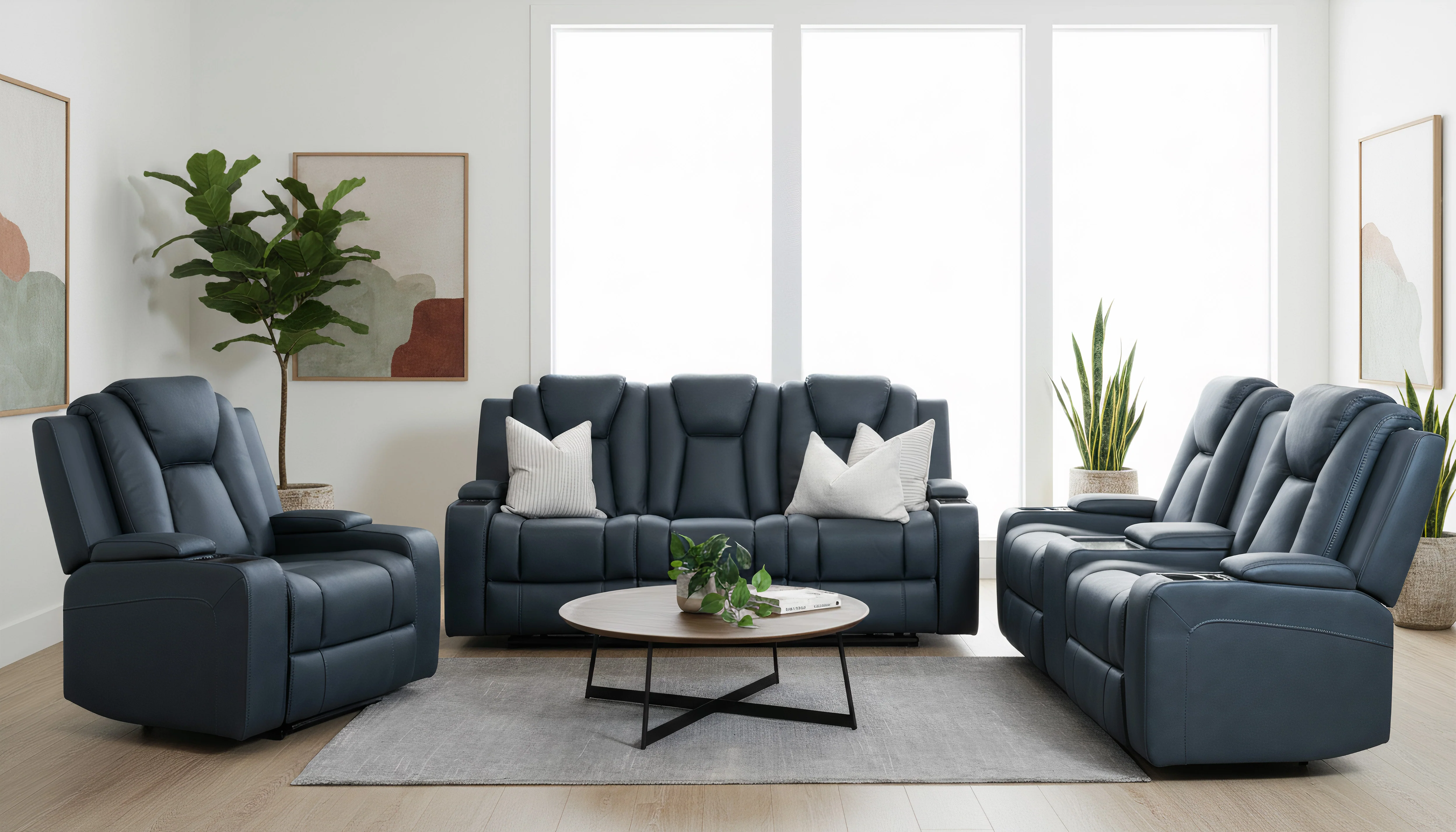 Arena Fabric Electric Recliner Lounge - Image 4