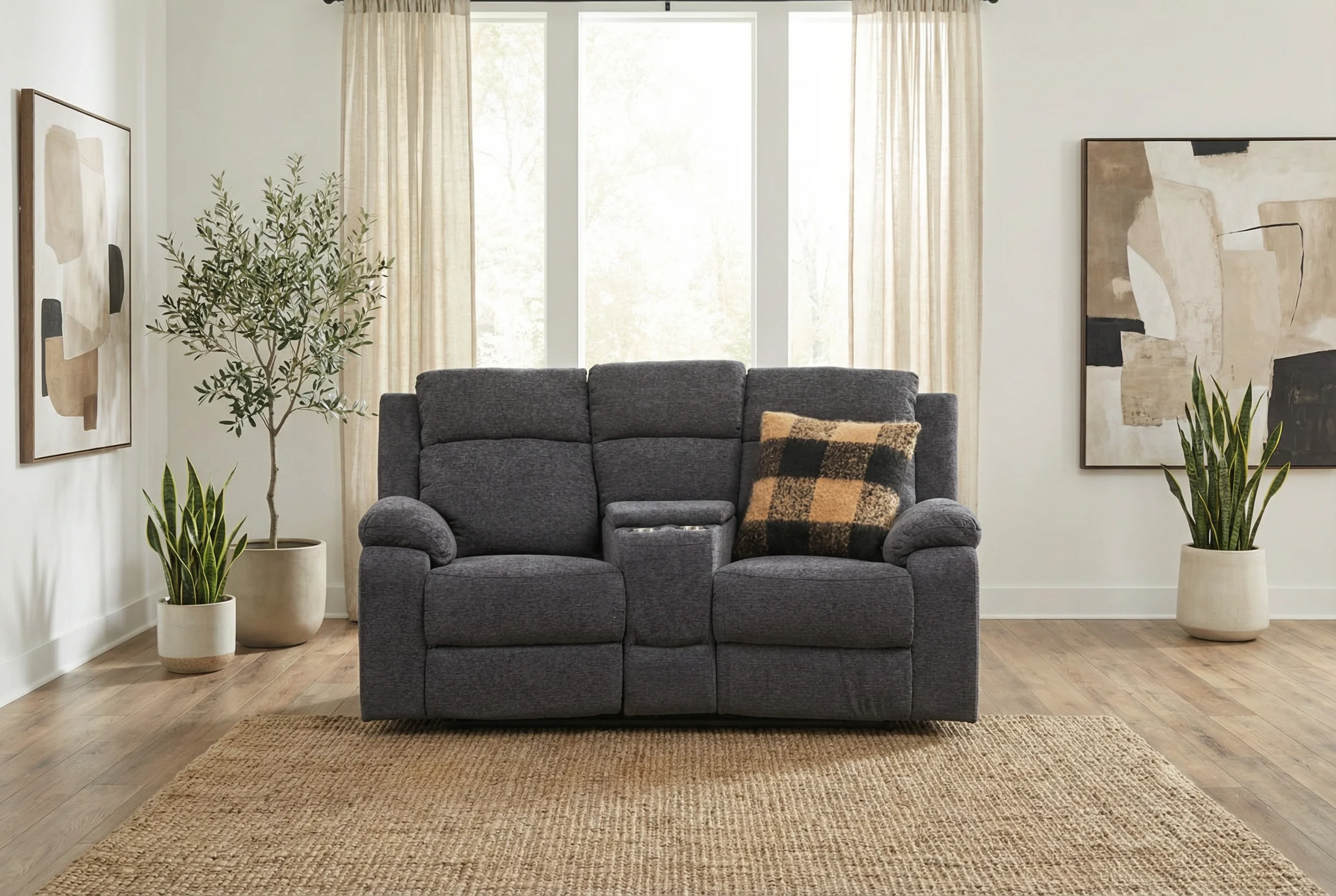 Baxley Fabric Home Theatre Lounge - Image 6