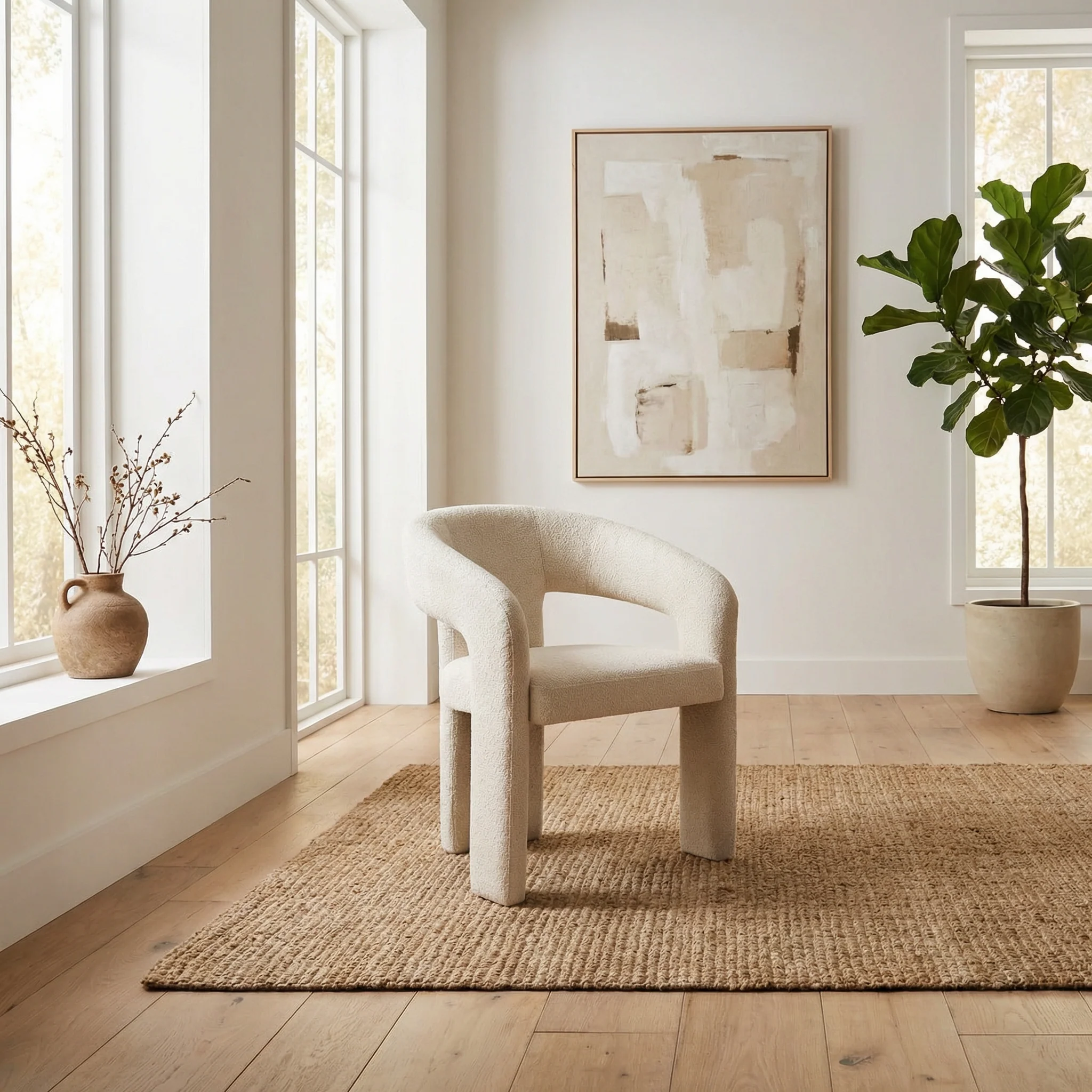 Belavista Fabric Dining Chair - Image 3
