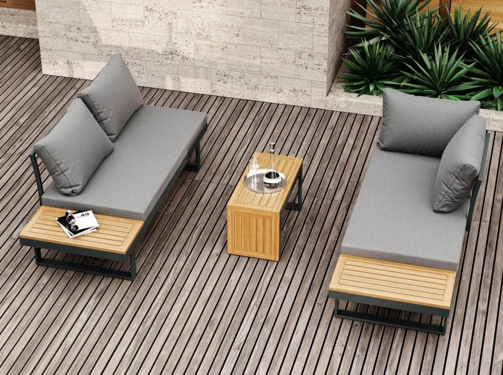 Belize 4 Seater Outdoor Lounge Setting with Coffee Table - Image 16
