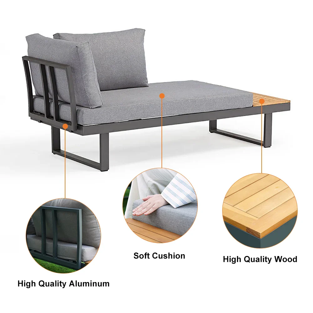 Belize 4 Seater Outdoor Lounge Setting with Coffee Table - Image 22