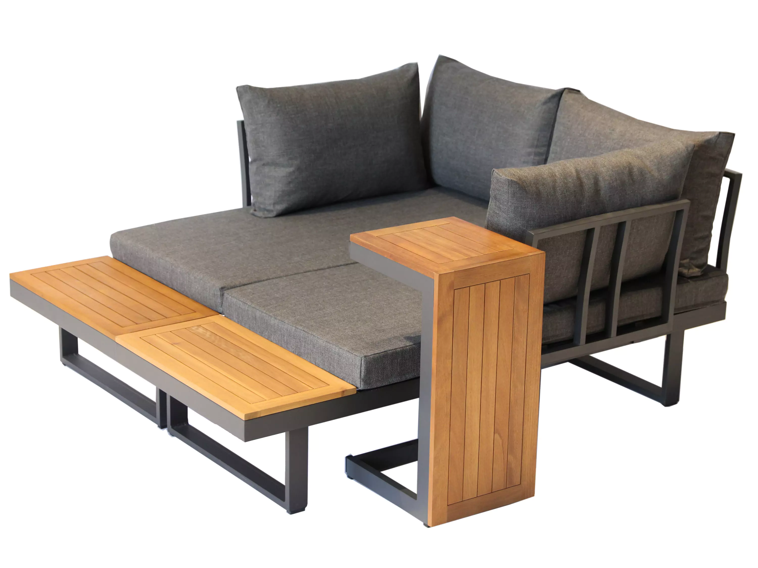 Belize 4 Seater Outdoor Lounge Setting with Coffee Table - Image 27