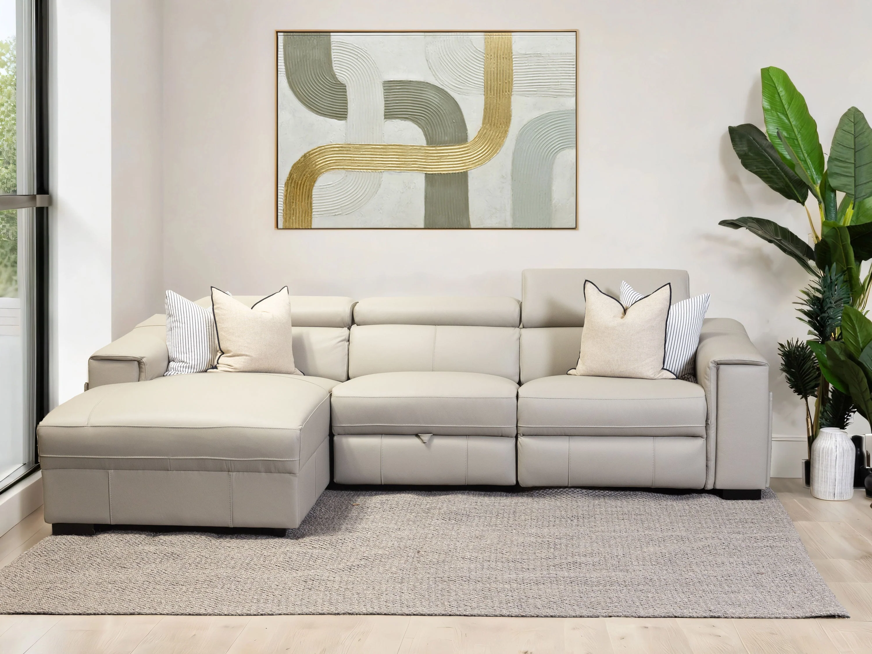Blake Leather Electric Lounge - Image 3
