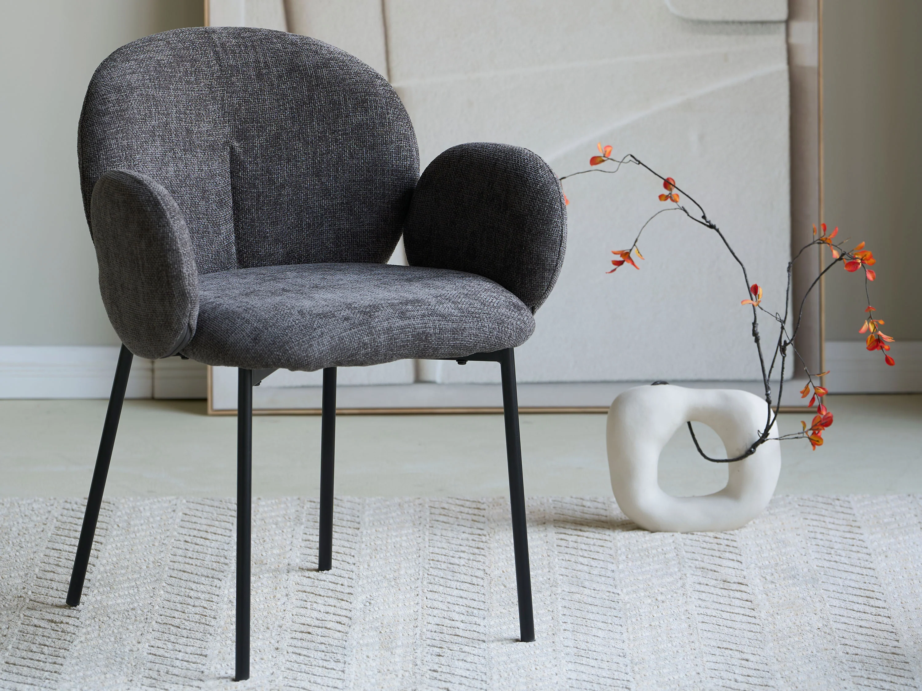 Bobby Fabric Arm Chair - Image 6
