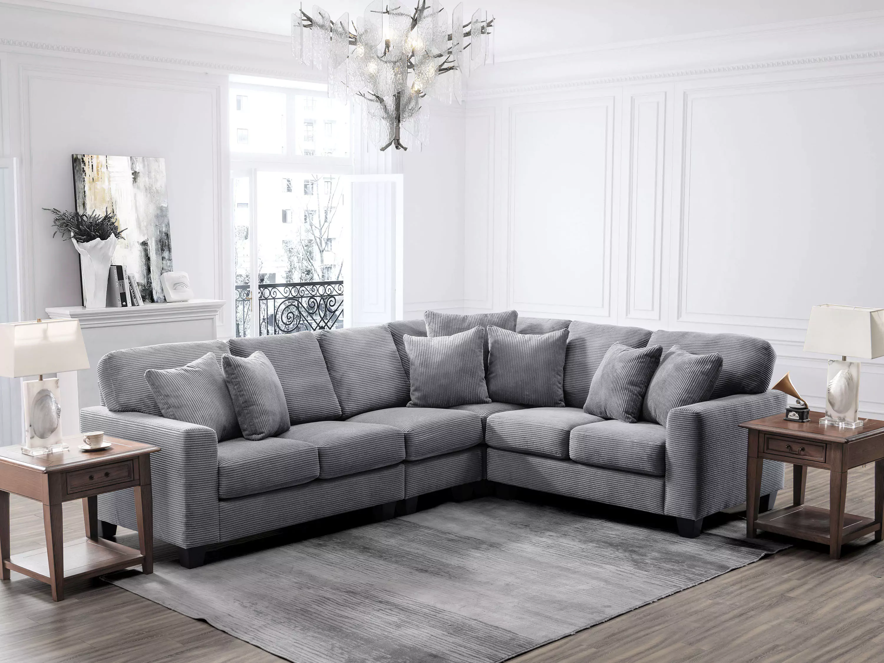 Bridgewater Fabric Lounge & Sectional - Image 23