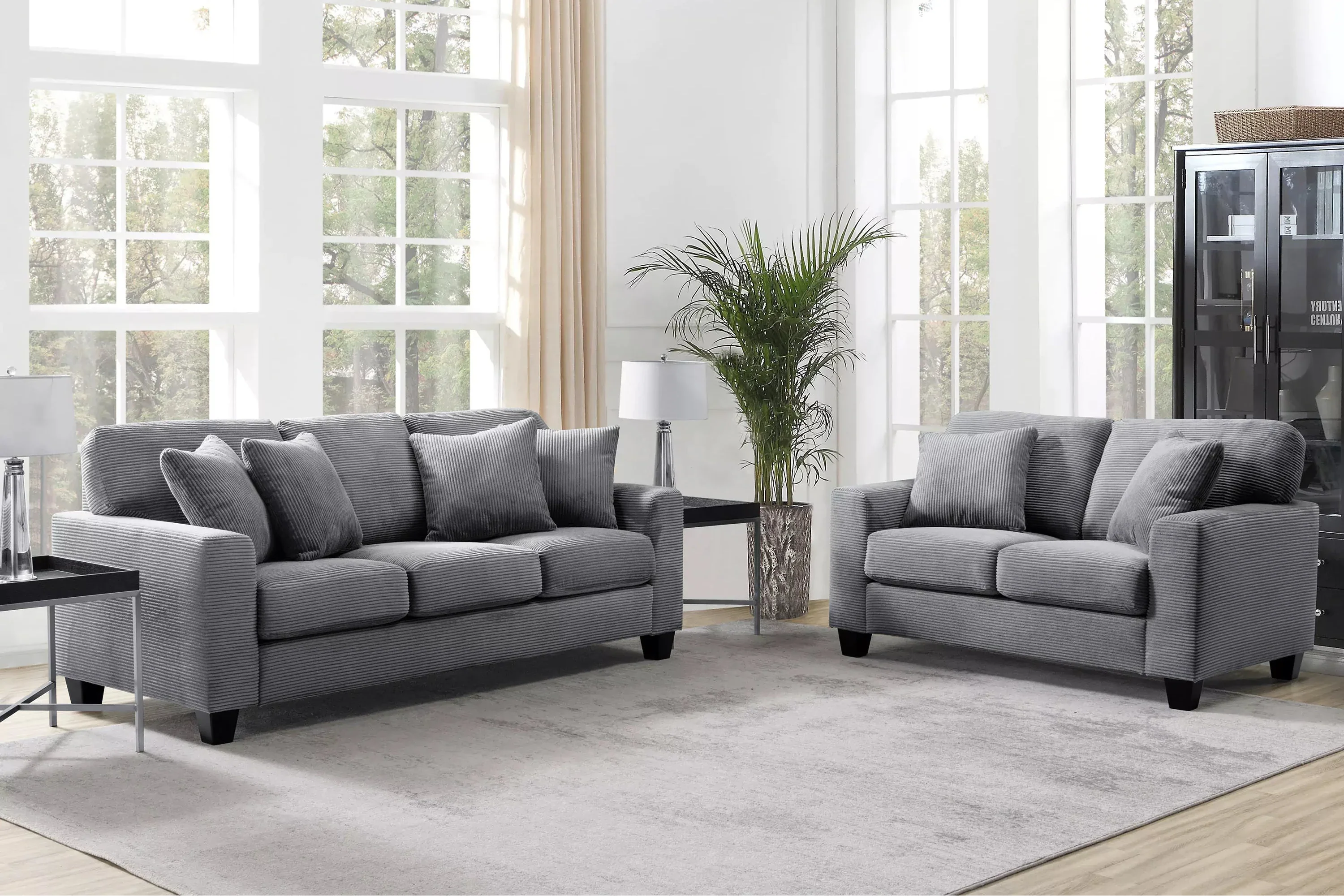 Bridgewater Fabric Lounge & Sectional - Image 34