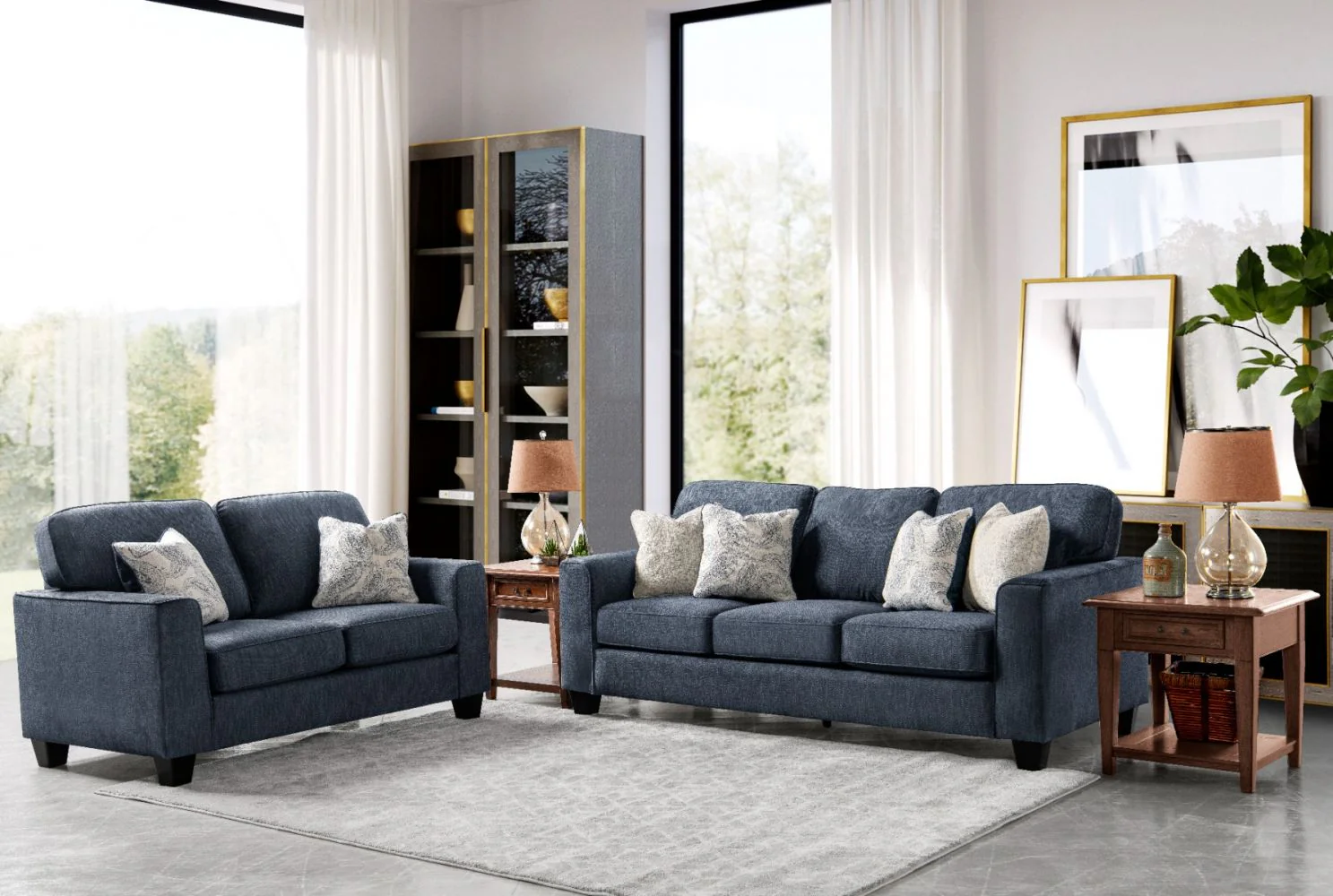 Bridgewater Fabric Lounge & Sectional - Image 4