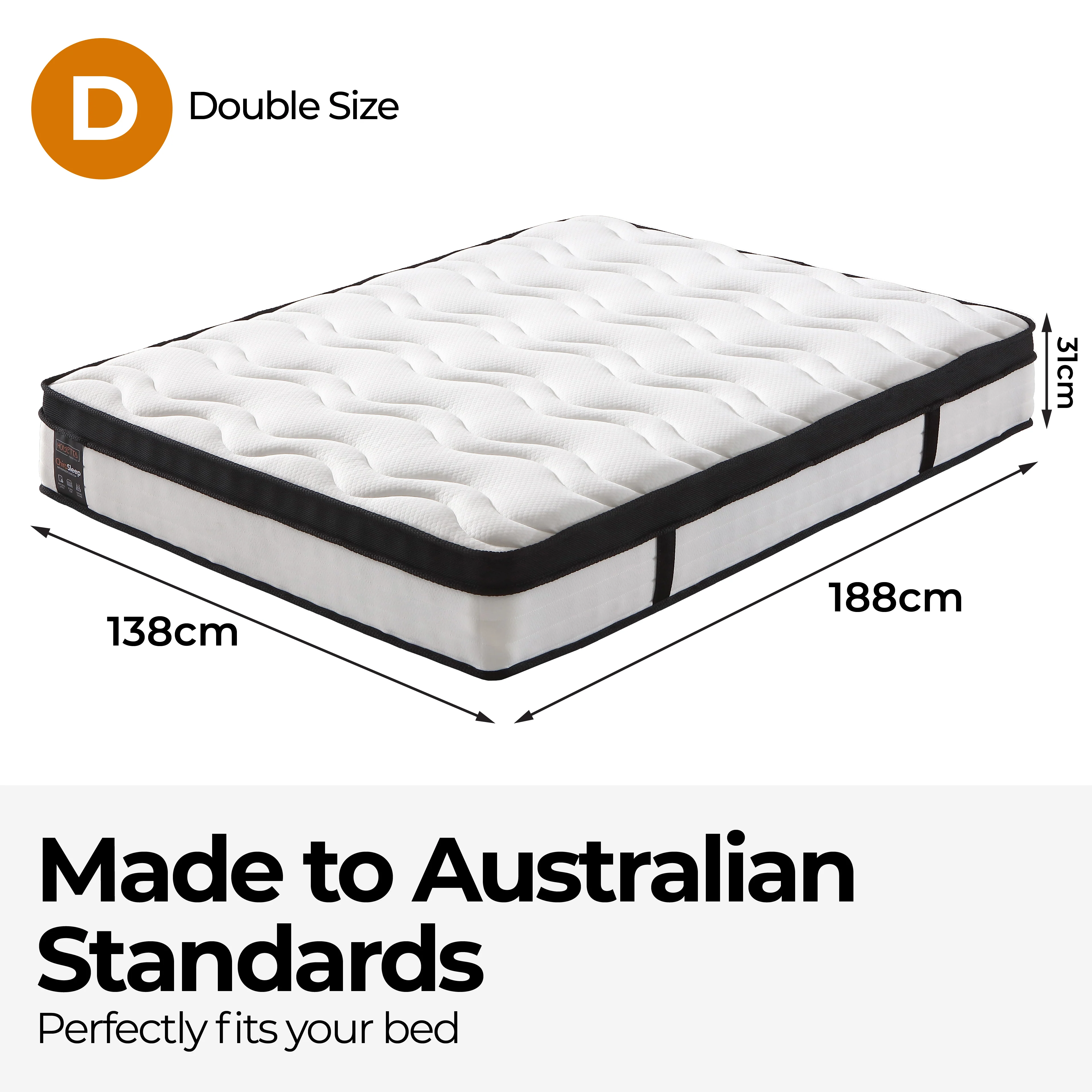 ChiroSleep 5-Zone Orthopaedic Euro Top Pocket Spring Mattress - Image 16